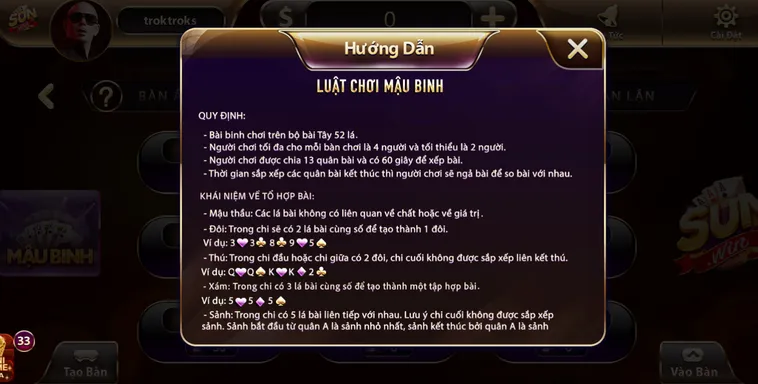 Game Mậu Binh SunWin Đấu Trường Trí Tuệ Đỉnh Cao Với Phần Thưởng Giá Trị